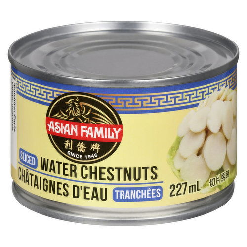 ASIAN FAMILY - Water Chestnuts Sliced