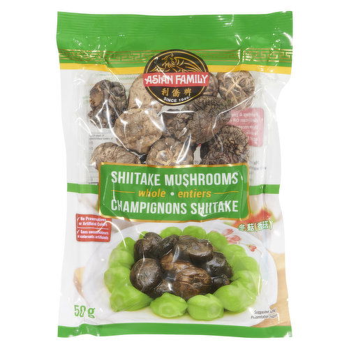 ASIAN FAMILY - SHIITAKE MUSHROOMS WHOLE