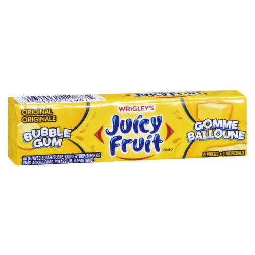 Wrigley's - Juicy Fruit Bubble Gum Original