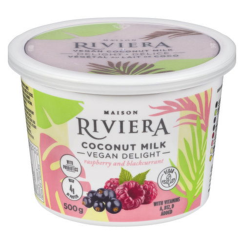 Riviera - Coconut Milk Vegan Delight Rasp & Blackcurrant