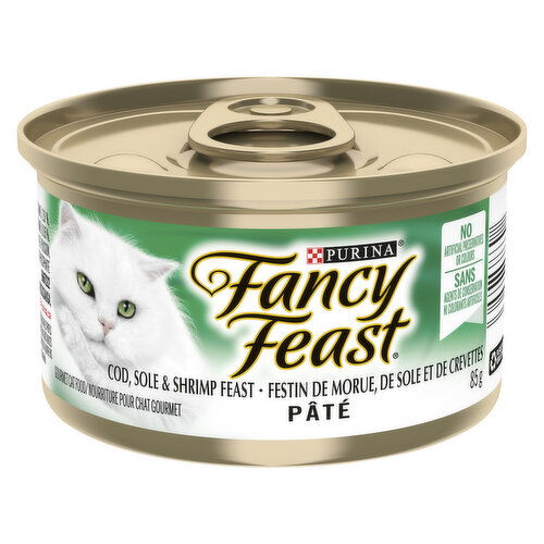 Fancy Feast - Wet Cat Food, Pate Cod, Sole & Shrimp