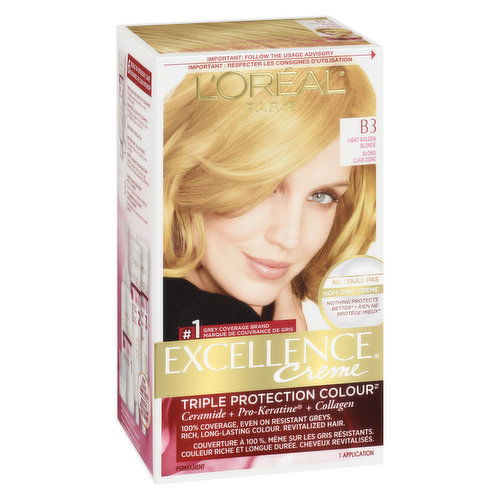 L'Oreal - Excellence Creme B3 Light Golden Blonde