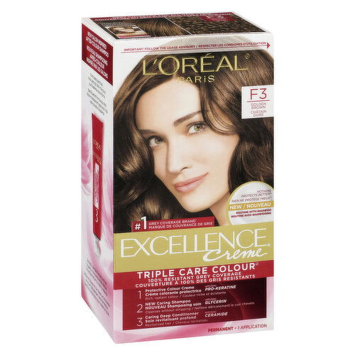 L'Oreal - Excellence Creme F3 Golden Brown