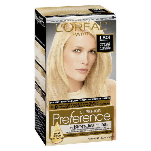 L'Oreal - Preference LB01 Ultra Light Ash Blonde