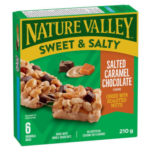 Nature Valley - Sweet & Salty Granola Bars, Salted Caramel Chocolate flavour