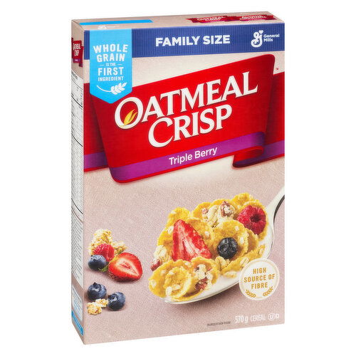 General Mills - Oatmeal Crisp Cereal, Triple Berry