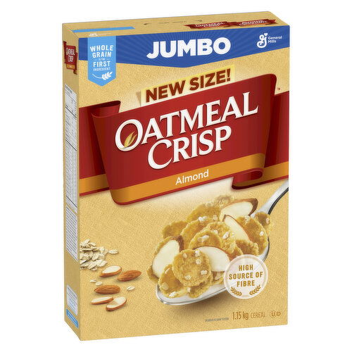 General Mills - Oatmeal Crisp Almond Cereal, Jumbo Size