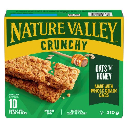 Nature Valley - Crunchy Oats 'N' Honey Granola Bars, 10 Pack