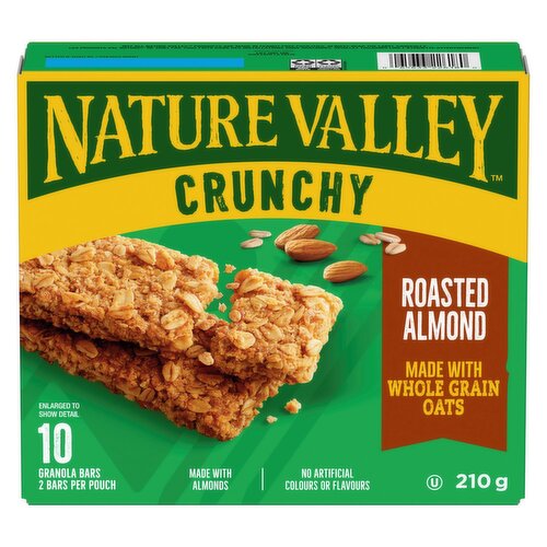 Nature Valley - Crunchy Roasted Almond Granola Bars, 10 Pack