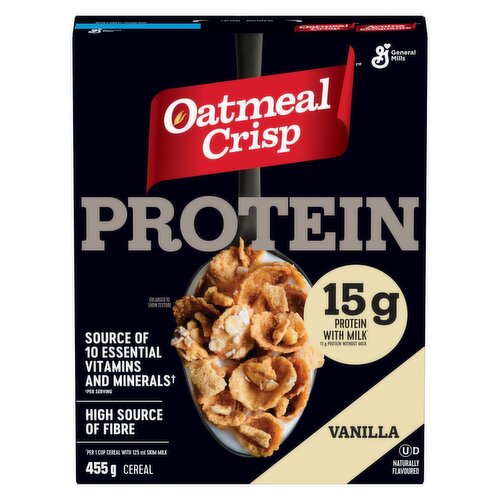 General Mills - Oatmeal Crisp Protein Cereal, Vanilla