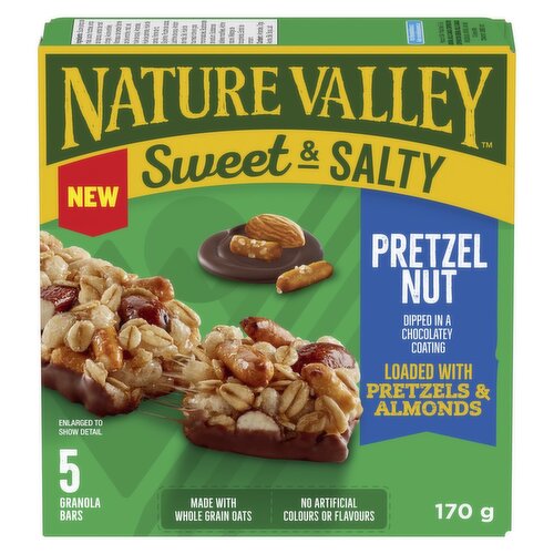 NATURE VALLEY - Sweet & Salty Pretzel Nut Granola Bars, 5 Pack