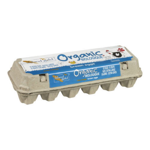 Island Gold - Organic Brown Eggs Extra Large