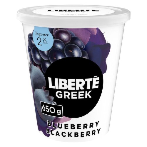 Liberte - Greek 2% Blue Blackberry Yogurt