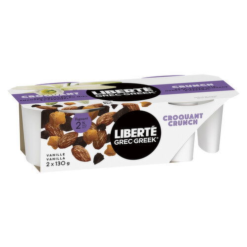 Liberte - Greek Crunch Yogurt Rich Vanilla 2% M.F.