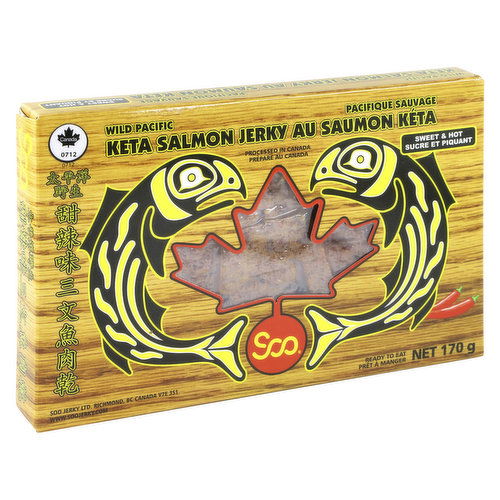 Soo - Hot Pacific Salmon Fish Jerky