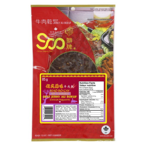 Soo - Soo Vietnamese Style Hot Beef Jerky