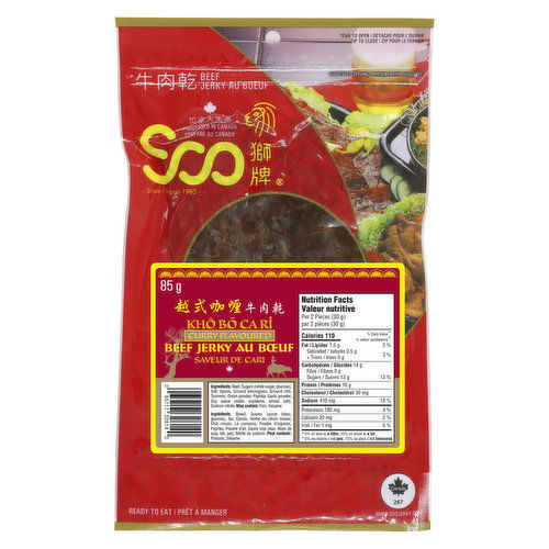 Soo - Soo Curry Beef Jerky