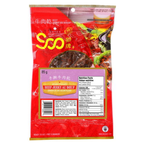 Soo - Asian Pulled Beef Jerky