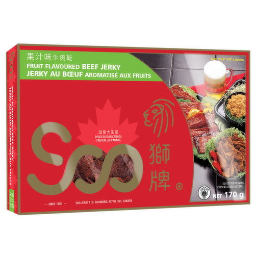 Soo - Fruit Flavoured Beef Jerky