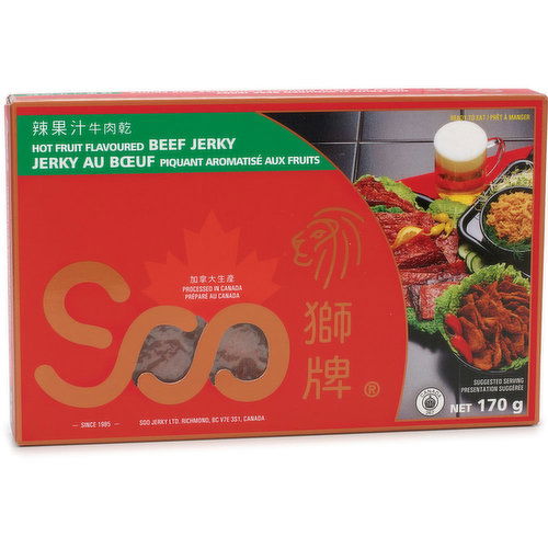 Soo - Hot Fruit Flavoured Beef Jerky