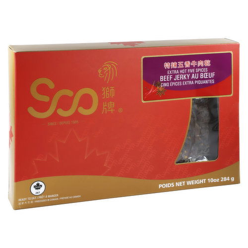 Soo - Extra Hot Five Spices Beef Jerky