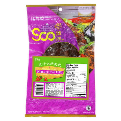 Soo - Fruit Flavoured Pork Jerky