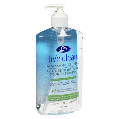 One Step - Live Clean Sanitizer with Aloe