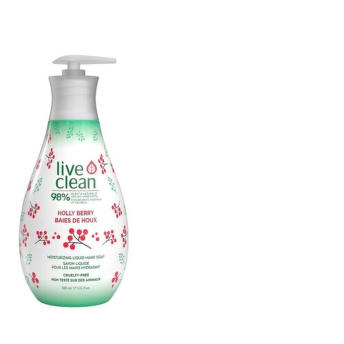 Live Clean - Holly Berry Liquid Hand Soap, Limited Edition