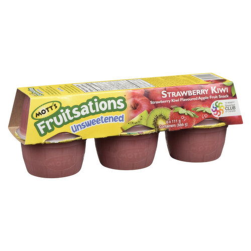 MOTT'S - Fruitsations Snack Cups - Strawberry Kiwi