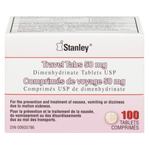 Stanley - Travel Tabs 50mg Dimenhydrinate BTC