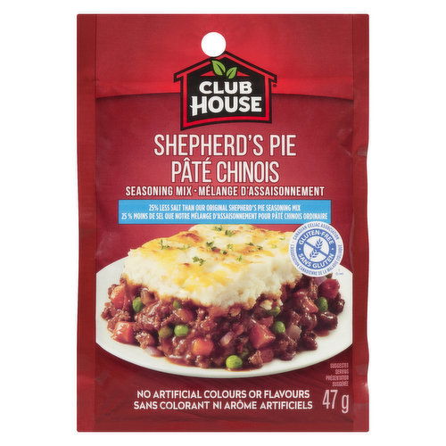 Club House - Shepherd's Pie Seasoning Mix - Less Salt