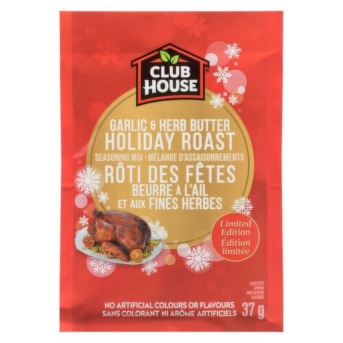 CLUB HOUSE - Garlic and Herb Holiday Roast Seasoning Mix