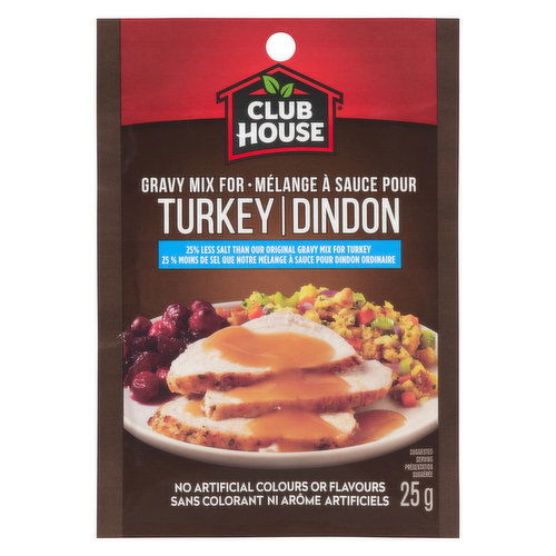 CLUB HOUSE - Turkey Gravy Mix - Less Salt