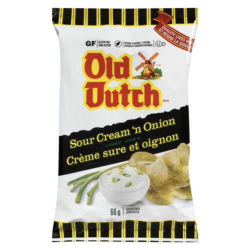 Old Dutch - Potato Chips -Sour Cream and Onion