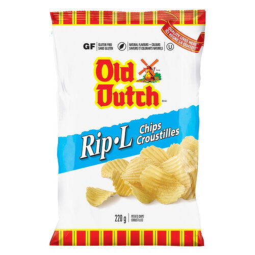 Old Dutch - Rip-L Plain Potato Chips