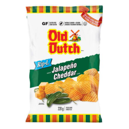 Old Dutch - Rip-L Jalapeno Cheddar Potato Chips
