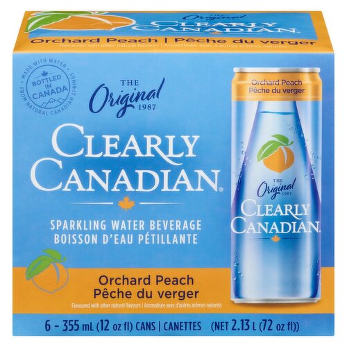 CLEARLY CANADIAN - Sparkling Water Orchard Peach