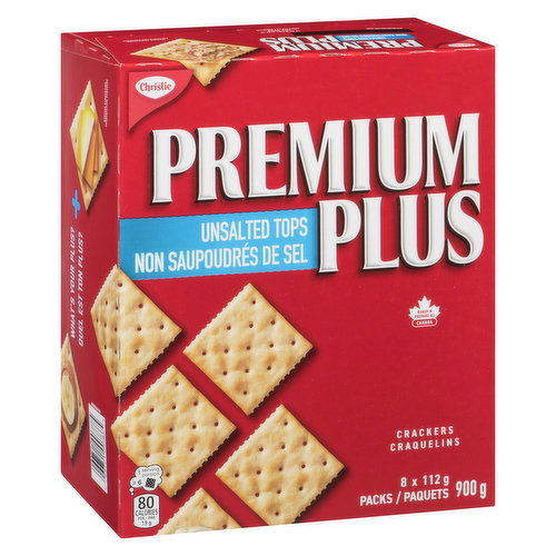 Christie - Premium Plus Unsalted Tops Crackers