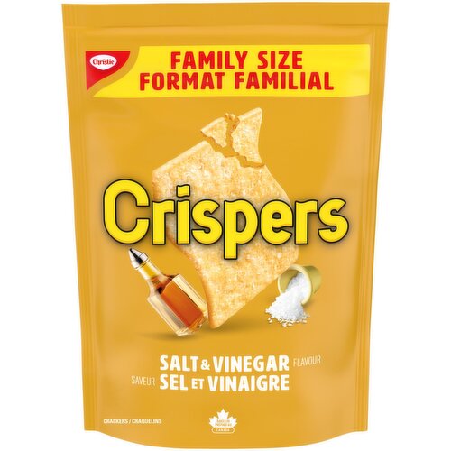 Christie - Crispers, Salt & Vinegar Crackers Fam. Size