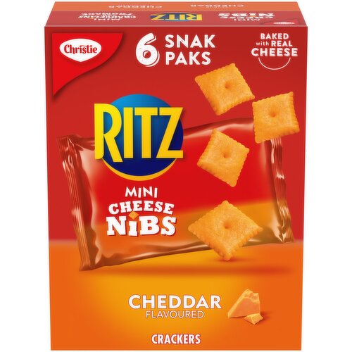 Christie - Crackers, Mini Cheddar Cheese Nibs Snak Paks