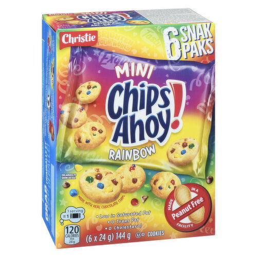 Christie - Chips Ahoy Minis Rainbow, 6 pack