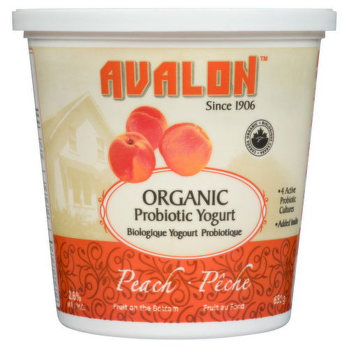 Avalon - Peach Whole Milk Yogurt - Organic