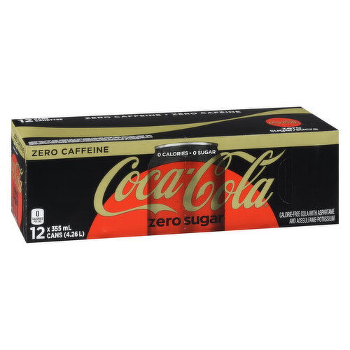 Coca-Cola - Zero Sugar Caffeine 355mL Cans