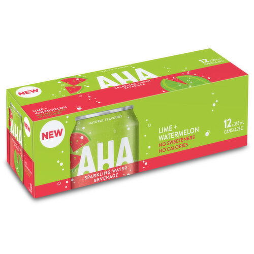 AHA - Sparkling Water, Lime Watermelon