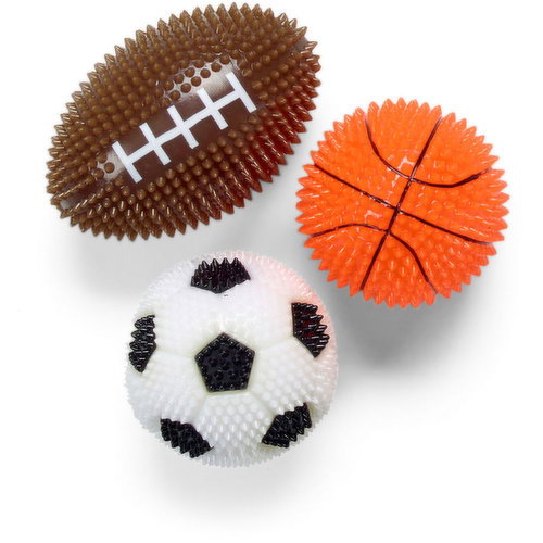 Sports Ball - Spikey Light Up, Assorted 3.5 Inch