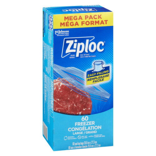 Ziploc - Freezer Large Bags Mega