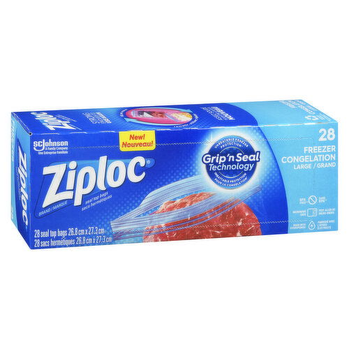 ZIPLOC - Freezer Bags Family Pack - Large