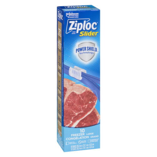 Ziploc - Slider Freezer Bags Large