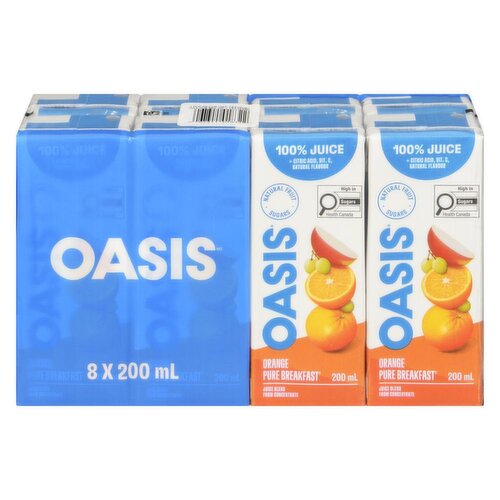 OASIS - Orange Pure Breakfast Juice Boxes