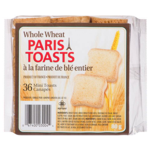 Paris Toasts - Mini Whole Wheat